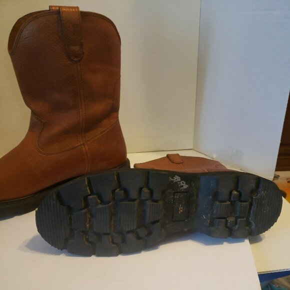 Men's Dickies Leather Boots Cowboy Work Size 12 EUC - Picture 4 of 6
